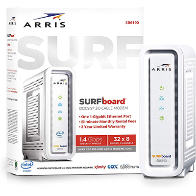 5. ARRIS SURFboard (32x8) Docsis 3.0 Cable Modem