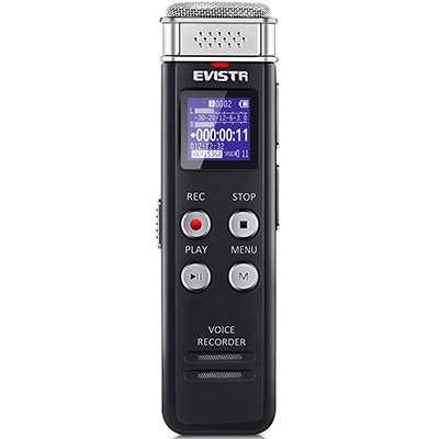 2.EVISTR Digital Voice Activated Recorder