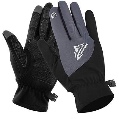 9. Seektop Warm Fishing Gloves
