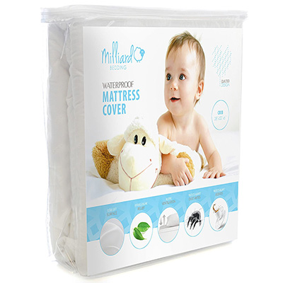 6. Milliard Quilted Crib and Toddler Mattress Protector Pad