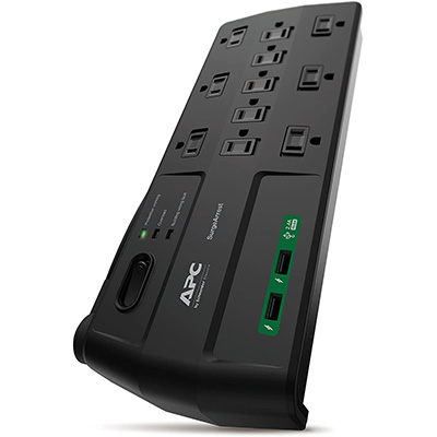 7. APC P11U2 11-Outlet Surge Protector Power Strip with USB Charging Ports