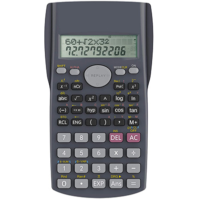 4. Helect 2-Line Black Engineering Scientific Calculator