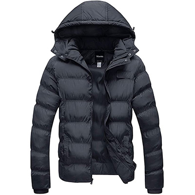 4. Wantdo Men’s Winter Thicken Cotton Coat Puffer Jacket