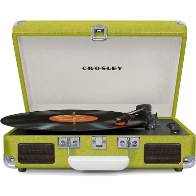 9. Crosley CR8005D-GR Cruiser Deluxe Bluetooth Suitcase Turntable