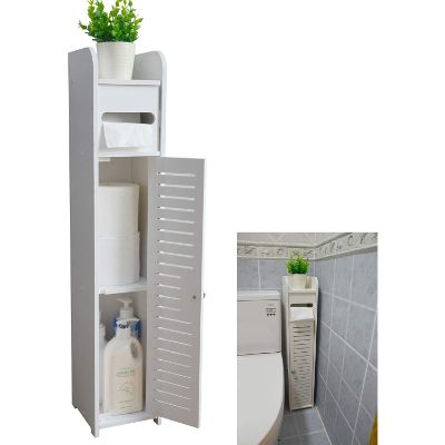 2. AOJEZOR Bathroom Corner Floor Cabinet