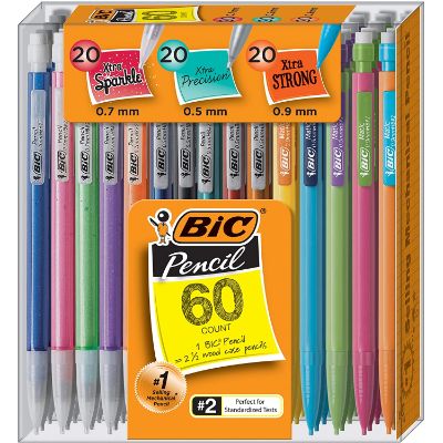 7. BIC WX7TG026-BLK Mechanical Pencil Variety Pack