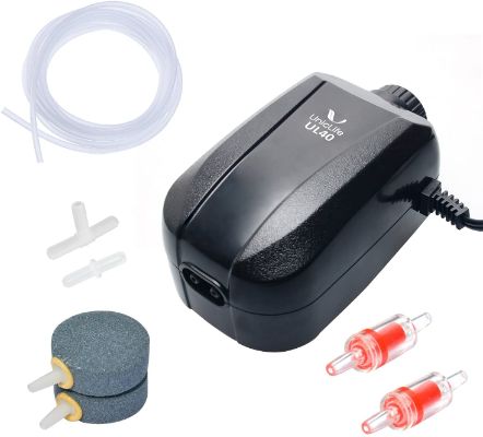 Uniclife 4 Watt Aquarium Air Pump with Accessories